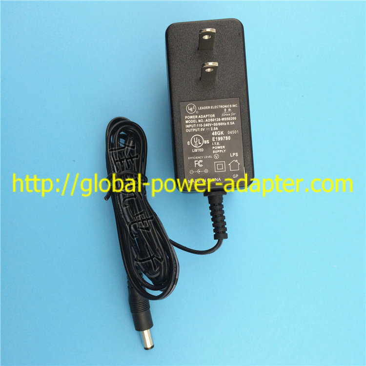 *100% Brand NEW*LEI 5V 2A power ac adapter for ADS0128-W050200 fiber transceiver 5.5*2.5mm Free ship